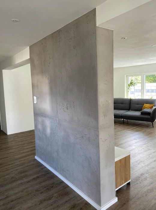 Referenzobjekt im Bereich exklusive Wandtechniken des Malerbetriebs Christiane Bruder aus Achern