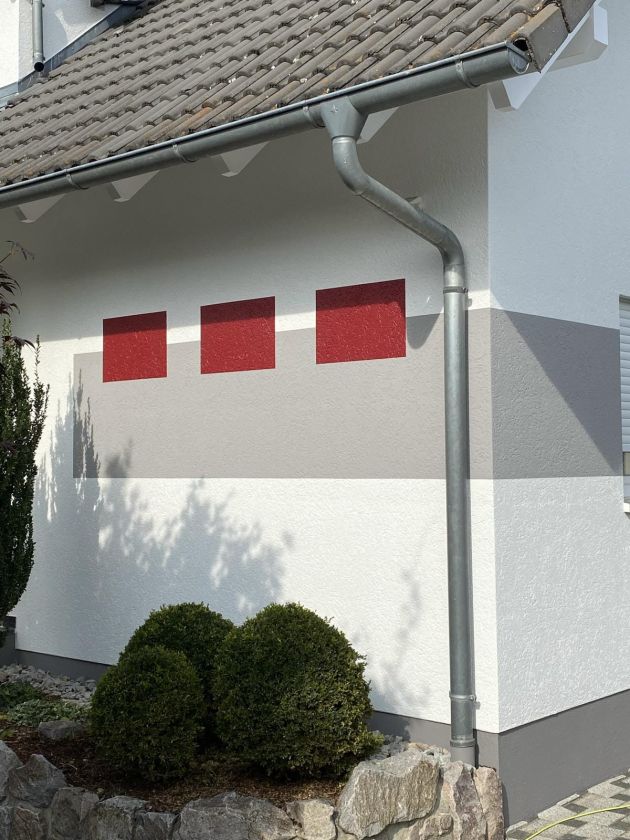 Referenzobjekt im Bereich Fassaden­­gestaltung des Malerfachbetriebs Christiane Bruder aus Achern